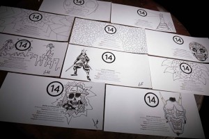 Brand Design Agency Manchester | Room 14 Menswear | Fashion Drawings