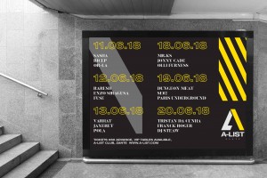 A-List Events Billboard | Tim Marner Creative Agency Manchester