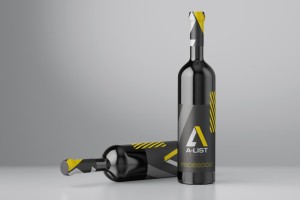 A-List Events Wine Bottles | Tim Marner Creative Agency Manchester